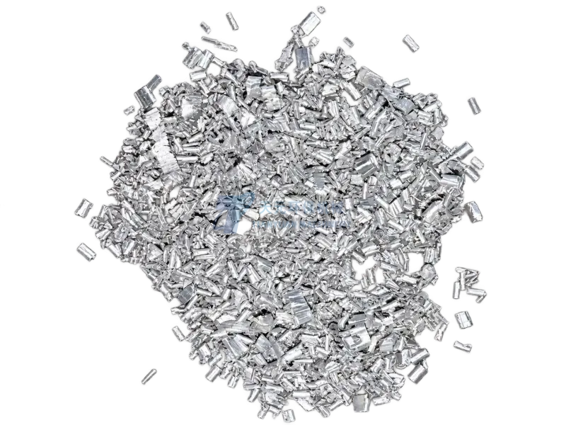 Virutas de zinc obtenidas por fresado