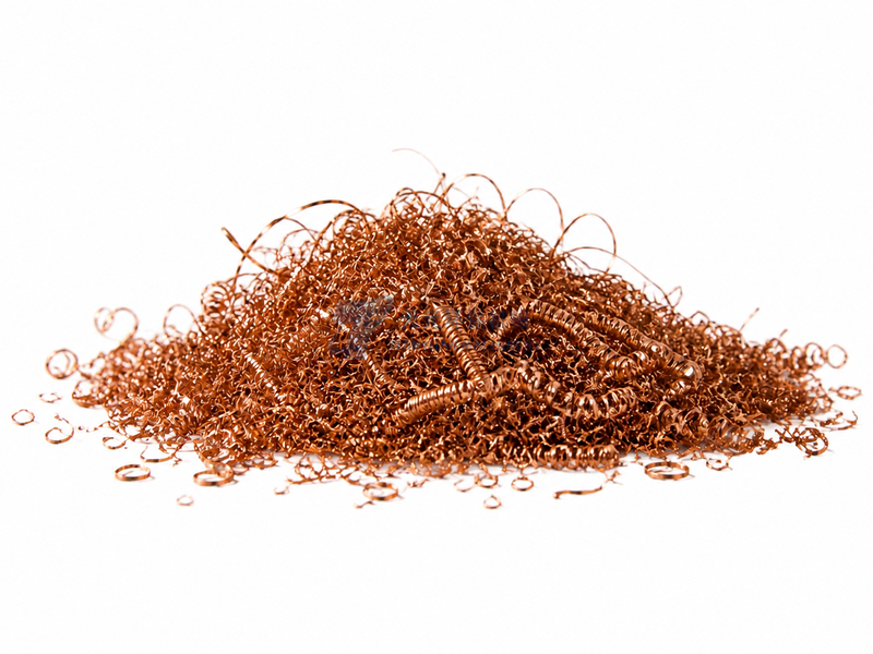 Virutas, gránulos y residuos de cobre