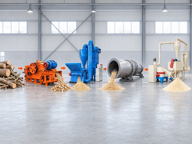 ¿Cómo se produce la harina de madera? Proceso completo de fabricación